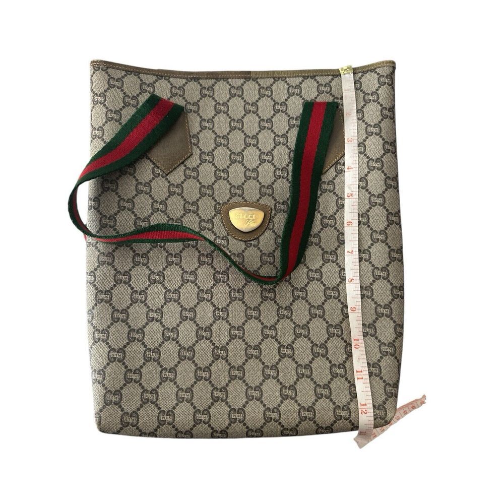 Authentic Gucci GG Plus Mini Beige‎ Sherry Line Tote Bag SKS5618 - Picture 14 of 14